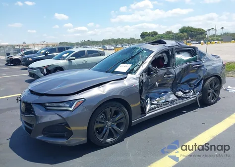 2021 Acura Tlx A-Spec Package z USA, uszkodzony, nr VIN 19UUB5F58MA008036